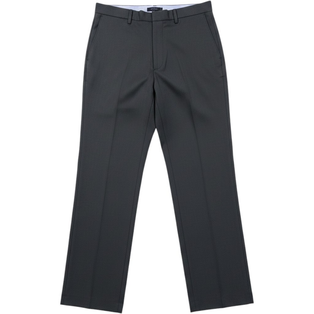 J.M. Haggar Classic Fit Dress Pants Mens 34x32 Charcoal Gray Flat Front Stretch